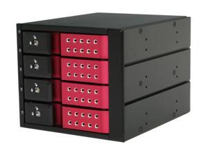 iStarUSA BPN-DE340SS-RED 3 x 5.25" to 4 x 3.5" SAS/SATA Trayless Hot-Swap Cage