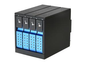 iStarUSA BPN-DE340SS-BLUE 3 x 5.25" to 4 x 3.5" SAS/SATA Trayless Hot-Swap Cage