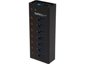StarTech ST7300U3M 7 port USB 3.0 hub - desktop or wall-mountable metal enclosure