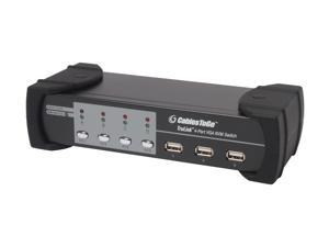     CABLES TO GO 35555 4 Port VGA/USB and PS/2 KVM Switch with Cables