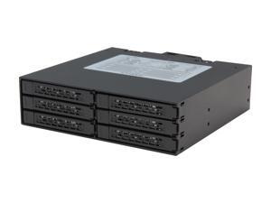 ICY DOCK Full Metal 6 x 2.5" SATA HDD & SSD HotSwap Backplane Cage Mobile Rack for 5.25" Drive Bay - ToughArmor MB996SP-6SB