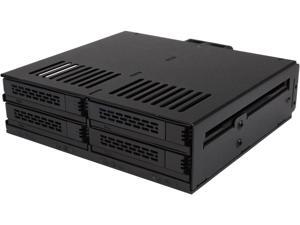 ICY DOCK 4 x 2.5 SSD to 5.25 Drive Bay Hot Swap Backplane Cage Mobile Rack Comparable to Tray-less Design - ExpressCage MB324SP-B