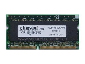    Kingston 512MB 144 Pin SO DIMM PC 133 Laptop Memory Model 