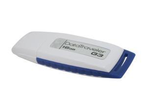 Kingston DataTraveler G3 16GB USB 2.0 Flash Drive (White & Blue)