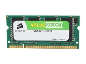 CORSAIR 512MB 200-Pin DDR SO-DIMM DDR 333 (PC 2700) Laptop Memory Model VS512SDS333