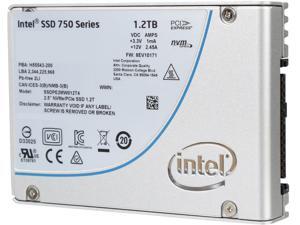Intel 750 Series 2.5" U.2 (M.2 adaptor) 1.2TB PCI-Express 3.0 x4 MLC Internal Solid State Drive (SSD) SSDPE2MW012T4M2