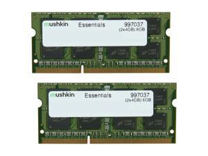 Mushkin Enhanced Essentials 8GB (2 x 4GB) 204-Pin DDR3 SO-DIMM DDR3L 1600 (PC3L 12800) Laptop Memory Model 997037