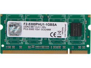 G.SKILL 1GB 200-Pin DDR2 SO-DIMM DDR2 667 (PC2 5300) Laptop Memory Model F2-5300PHU1-1GBSA