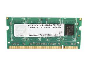 G.SKILL 1GB 200-Pin DDR2 SO-DIMM DDR2 667 (PC2 5300) Laptop Memory Model F2-5300CL4S-1GBSA