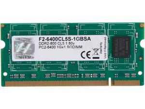 G.SKILL 1GB 200-Pin DDR2 SO-DIMM DDR2 800 (PC2 6400) Laptop Memory Model F2-6400CL5S-1GBSA