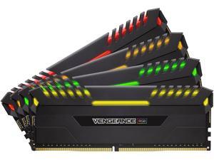 CORSAIR Vengeance RGB 32GB (4 x 8GB) DDR4 2666 (PC4-21300) C16 - Intel 100/200 Series Desktop Memory