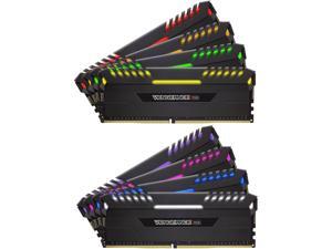 CORSAIR Vengeance RGB 64GB (8 x 8GB) DDR4 2666 (PC4-21300) C16 - Intel 100/200 Series Desktop Memory