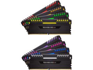 CORSAIR Vengeance RGB 128GB (8 x 16GB) 288-Pin DDR4 SDRAM DDR4 3600 (PC4 28800) Desktop Memory Model CMR128GX4M8X3600C18
