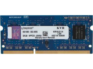 Kingston 4GB 204-Pin DDR3 SO-DIMM DDR3L 1600 (PC3L 12800) Laptop Memory Model KVR16LS11/4