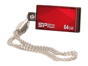 Silicon Power Touch 810 64GB Waterproof USB 2.0 Flash Drive Model SP064GBUF2810V1R