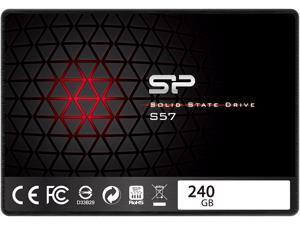 Silicon Power S57 240GB 2.5" SATA III 6Gb/s TLC 7mm Ultra Slim Internal Solid State Drive with High Speed Up to Read/Write 510/400 MB/s - Marvell Controller, Free-download SSD Health Monitor Tool Incl