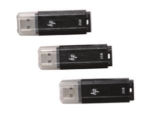 HP 125 series 6GB (2GB x 3) USB 2.0 Flash Drive Model P FD2GBX3 HPV125W FS