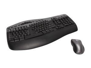   Keys RF Wireless Ergonomic Optical Desktop Pro Keyboard and Mouse