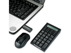 Kensington K72273US Black 19 Normal Keys 27MHz Wireless Notebook Keypad/Calculator and Mouse Set