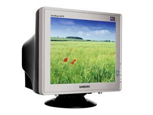 SAMSUNG 997mb TwoTone Silver Black 19" CRT Monitor 0.20mm(H) Dot Pitch D Sub