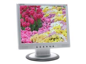 Polyview V17E Silver Black 17" 14ms LCD Monitor 400 cd/m2 450:1 Built in Speakers