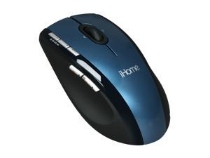   IH M136ZN Blue 8 Buttons Tilt Wheel 2.4 GHz Wireless Laser Mouse Pro