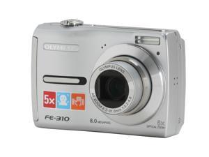 OLYMPUS FE 310 Silver 8.0 MP 5X Optical Zoom Digital Camera