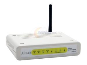 Airnet AWR014G 54Mbps Wireless Router IEEE 802.11b/g Wireless LAN
ANSI/IEEE 802.3 Auto negotiation