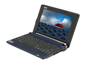   Blue Intel Atom N270(1.60GHz) 8.9 WSVGA 1GB Memory 120GB HDD Netbook