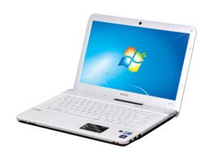 SONY VAIO EA Series VPCEA43FX/WI Notebook Intel Core i3 380M (2.53GHz) 4GB Memory 320GB HDD Intel HD Graphics 14.0" Windows 7 Home Premium 64 bit