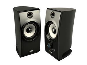 Cyber Acoustics CA-2022 5.0 Watts 2.0 2 Piece Amplified Desktop Speaker ...