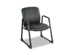 Safco 3492BV Uber Series Big/Tall Guest Chair, Vinyl, Black