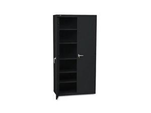 HON SC1872P Assembled Storage Cabinet, 36w x 18 1/4d x 71 3/4h, Black