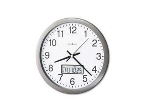    Howard Miller Chronicle Wall Clock with LCD Inset, 14in 