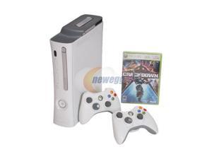 Refurbished Microsoft Xbox 360 Premium 20 GB Hard drive White with free Crackdown game