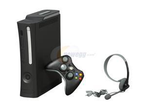 Microsoft Xbox 360 Elite 120GB Black complete set w/ headset
