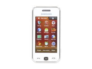 Samsung Star S5230 White Unlocked GSM Touch Screen Phone with 3.2MP Camera / 10 Hours Talk Time / Bluetooth 2.1