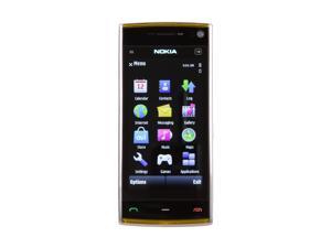 Nokia X6 White / Yellow Unlocked GSM Touch Screen Phone with 5.0 MP Camera