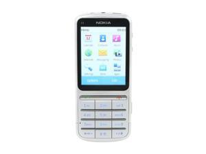 Nokia C3 01 Touch and Type Silver 3G Unlocked GSM Bar Phone with 5MP Camera / Wi Fi