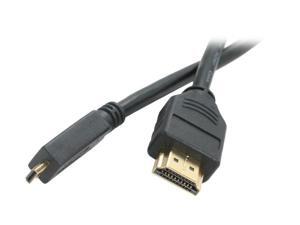 Link Depot HDMI-6-MICRO 6 ft. Black HDMI Type A male to HDMI Micro male HDMI Standard to HDMI Micro Cable M-M