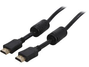 Coboc EA-HDAC-6-BK 6 Feet Black HDMI A Male to A Male 28AWG High Speed HDMI w/Ethernet Certified Cable w/Ferrite Cores M-M