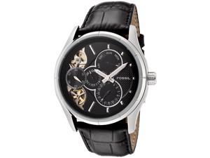    Fossil Mens Twist Chronograph Black Dial Black Embossed 