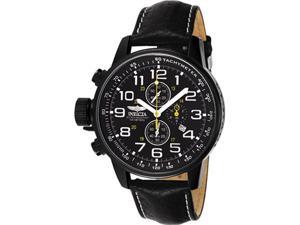 Invicta Men's Lefty Chronograph Black Leather