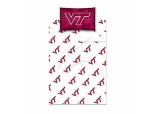 Northwest NW 1COL820000075RET Virginia Tech Hokies Twin Sheet Set