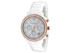    Michael Kors Acrylic Chronograph Rose Gold Ladies Watch 