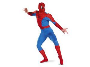 Spiderman Deluxe Classic Muscle Chest Costume Adult Standard