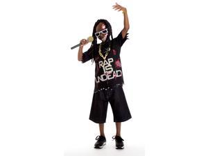 Zombie Icons Rapper Singer Dead Star Costume Child Extra Large 12 14