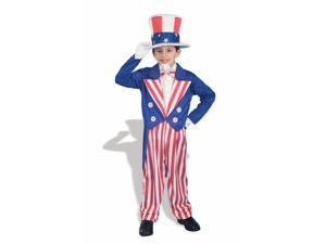    Americana Uncle Sam Patriotic Costume Child Large