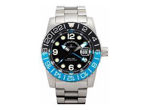 Zeno Airplane Swiss Quartz GMT Watch on a Steel Bracelet 6349GMT Q A1 