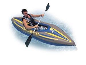 INTEX Challenger K1 Inflatable Kayak Kit with Paddle & Pump
